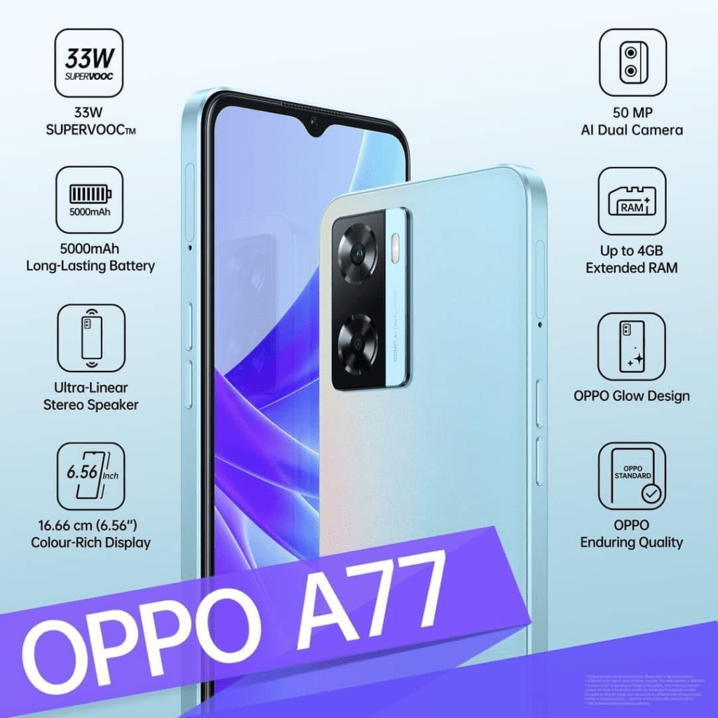 Oppo A77 Dual Sim 128GB/4GB | FoneXpress Kenya