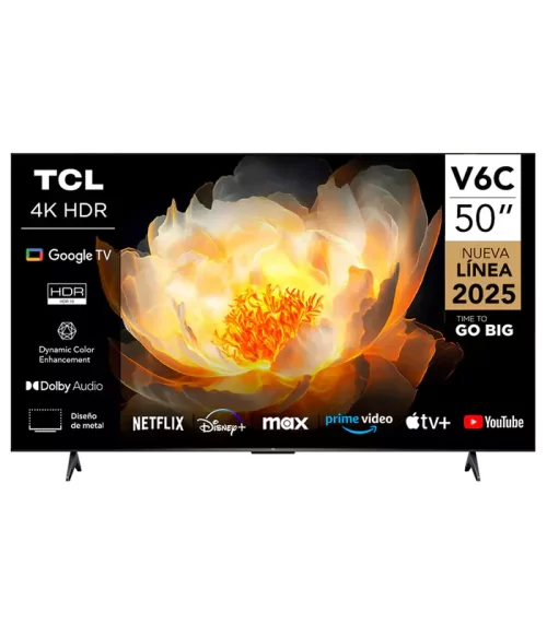 TCL 50-Inch 50V6C 4K HDR Google TV (Bezel Less)