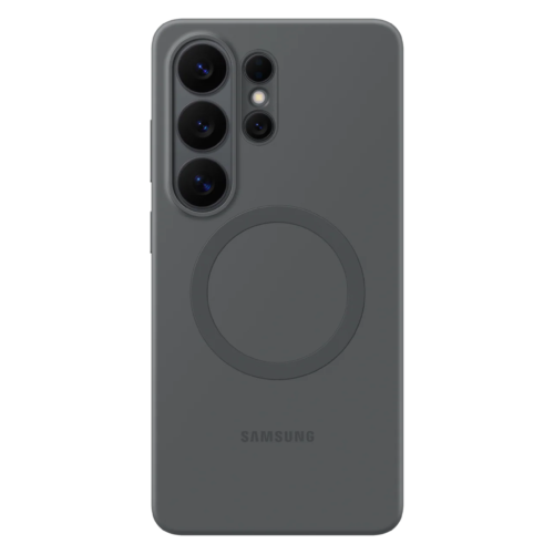 Samsung Galaxy S26 Ultra Silicone Magnetic Case EF-ES949 slim soft-touch protective cover with built-in magnets for wireless charging, durable non-slip phone case in multiple colors