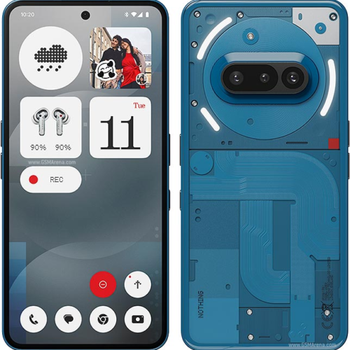 Nothing Phone 3a 256GB front and back view with transparent design and Glyph lighting Nothing Phone (3a) 256GB AMOLED display smartphone with sleek modern design Nothing Phone 3a 256GB 8GB RAM Android smartphone with triple camera system