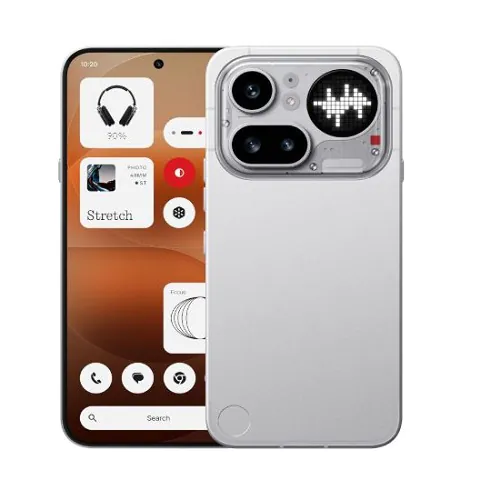 Nothing Phone (4a) Pro 5G 12GB/256GB smartphone featuring a premium AMOLED display, advanced AI cameras, fast 5G connectivity, and Nothing’s iconic transparent design available at Fonexpress Kenya.