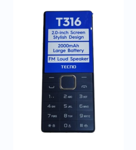 Tecno T316, Tecno T316 feature phone, Tecno T316 dual SIM phone, Tecno T316 Kenya, Tecno T316 mobile phone, Tecno keypad phone, dual SIM feature phone, long battery life phone, wireless FM radio phone, Bluetooth feature phone,