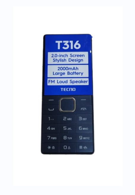 Tecno T316, Tecno T316 feature phone, Tecno T316 dual SIM phone, Tecno T316 Kenya, Tecno T316 mobile phone, Tecno keypad phone, dual SIM feature phone, long battery life phone, wireless FM radio phone, Bluetooth feature phone,