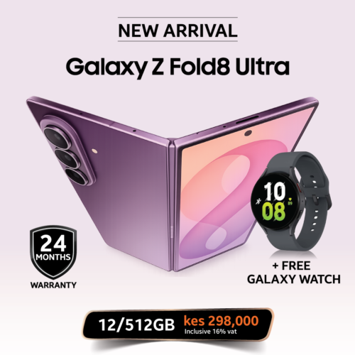 Order the Samsung Galaxy Z Fold8 Ultra 512GB/12GB from Fonexpress Kenya today and experience Samsung’s most advanced foldable smartphone powered by Galaxy AI.